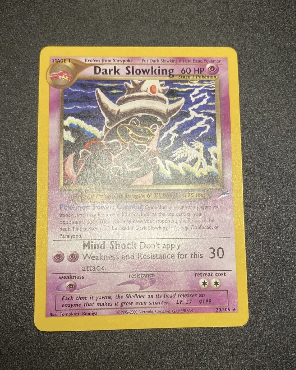 Pokemon Dark Slowking 20/105 Rare No Holo Neo Destiny English