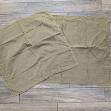 Croscill Imperial Empress Euro Pillow Sham set 2 Gold square Herringbone Stripe