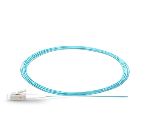 OM3 Fiber Pigtails Simplex LC UPC 0.9mm 850nm Multimode Pigtails Fusion Splicing - 第 1/4 張圖片