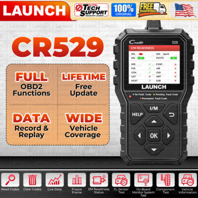 LAUNCH Creader CR529 Fault Code Reader Scanner OBD2 EOBD Diagnostic Scan Tool