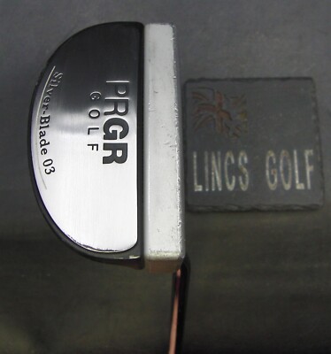 PRGR Silver Blade 03 Putter 87 cm Spiellänge Stahlschaft West Golfgriff