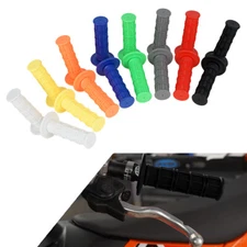 Rubber Hand Grip Handle Bar Throttle Grips For Suzuki RM RMZ DRZ GS GSXR
