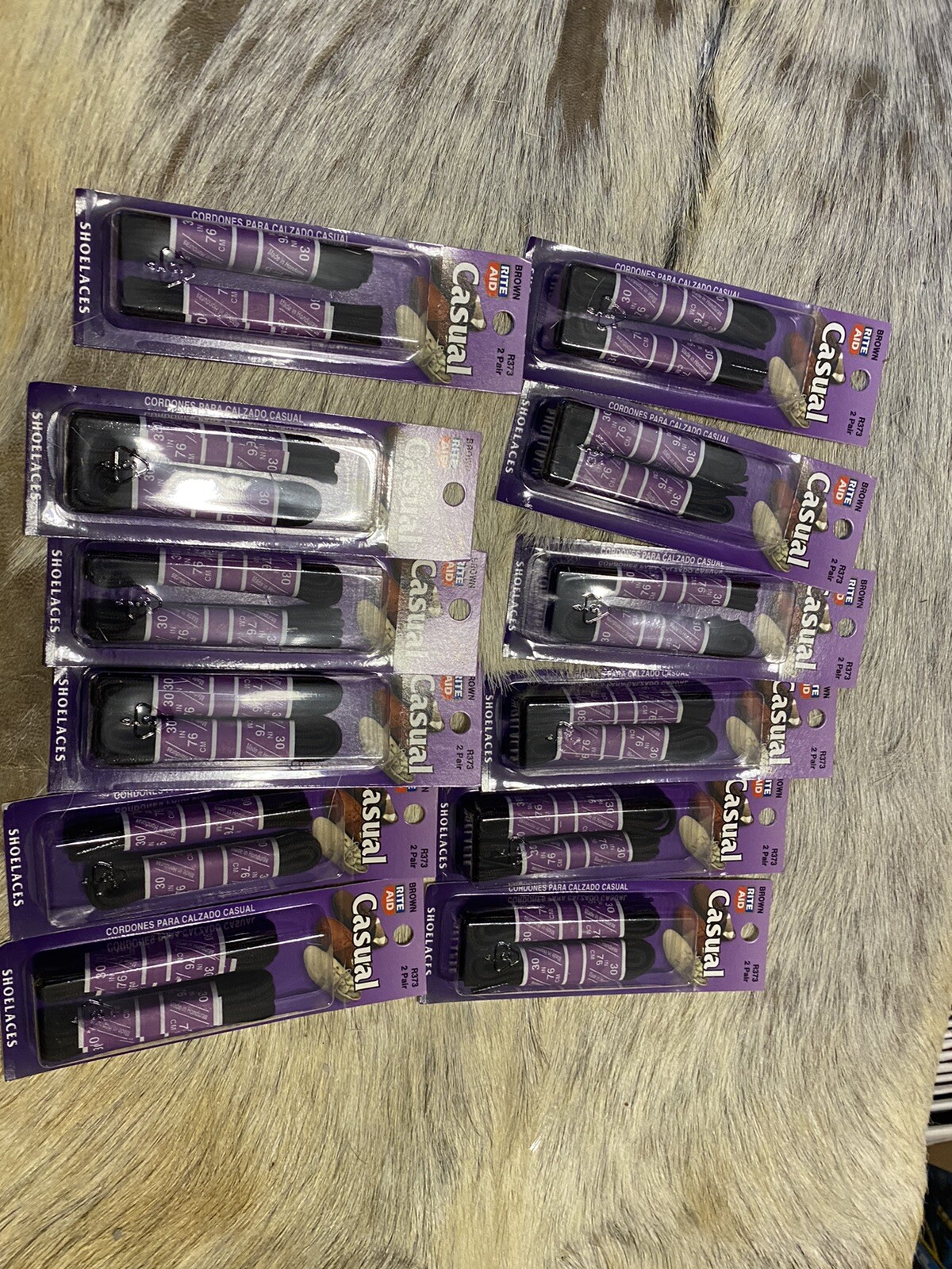 Lotto di 12 stringhe per scarpe casual Rite Aid nuove