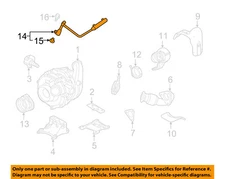 FORD OEM 16-19 F-250 Super Duty Turbocharger Components-Water Outlet FC3Z9U469B