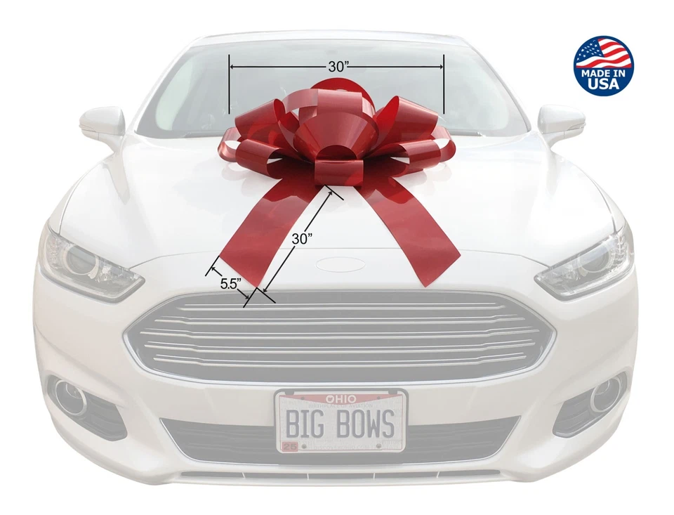 30" Big Car Bow w/ Supreme Hold Suction Cup - Won't Scratch - Stronger Hold - Image 2 of 4