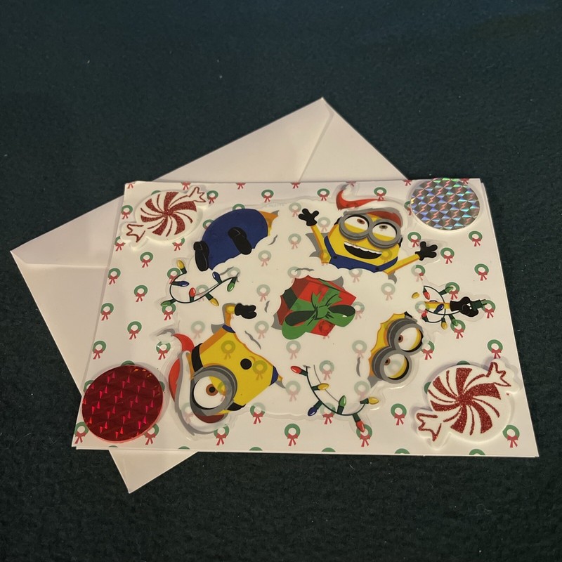 Handmade Christmas Card - Minions  - Toadily Handmade