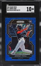 JEREMY PENA ROOKIE 2022 Panini Prizm Blue Mojo  /199 #17 SGC 10 GEM MINT