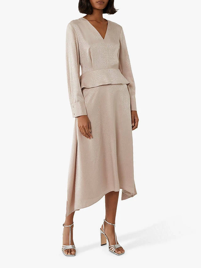 Warehouse spot print midi dress 2025