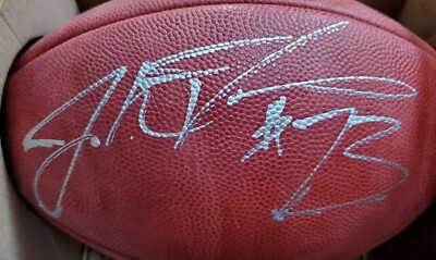 NICE Autographed Saints Jahri Evans Official Wilson Game Ball