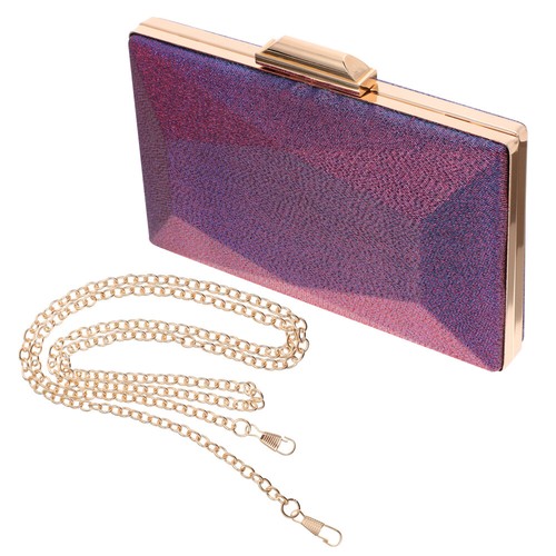 Sac à Main Clutch Depeche Mode - Fermeture Magnétique - Look Mouillé Multicolore