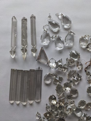 Vintage Chandelier Crystal Beads Job Lot 2 - Picture 7 of 10