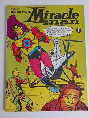 Miracle Man #8 1965 Series FINE + 6.5 Thorpe & Porter Reprints El Superhombre
