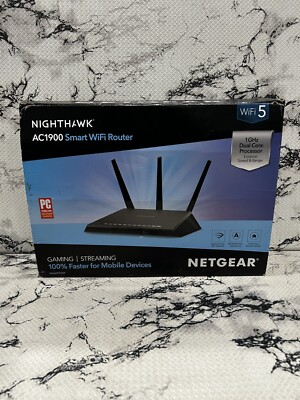 Netgear Nighthawk R7000 AC1900 Smart WiFi Router New Open Box