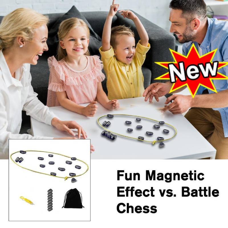 Ferromagnetic Magnetic Chess Game Plastic Interactive Magnet Board