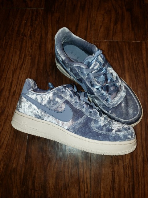blue velvet air force ones