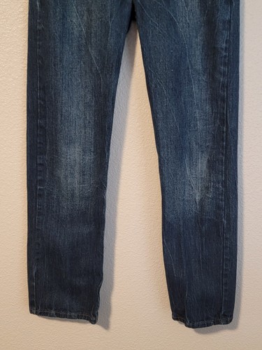 Levis Strauss 514 Jeans Boys Size 16 Regular Straight Leg Denim Dark Blue - Picture 3 of 10