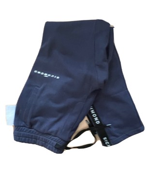 John Richmond Herren Jogginghose Pants Original Blau XXL Blogger Schwarz Logo N