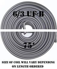 6/3 UF-B x 75' Southwire Underground Feeder Cable
