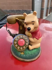 Vintage TELEMANIA "WINNIE THE POOH" Desk Telephone Disney Childs Toy