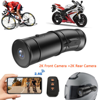 bike dash cam helmet Motorcycle Dual Lens Dash Cam Handlebar Helmet Recorder 170 Degree Fish-eye  Lens