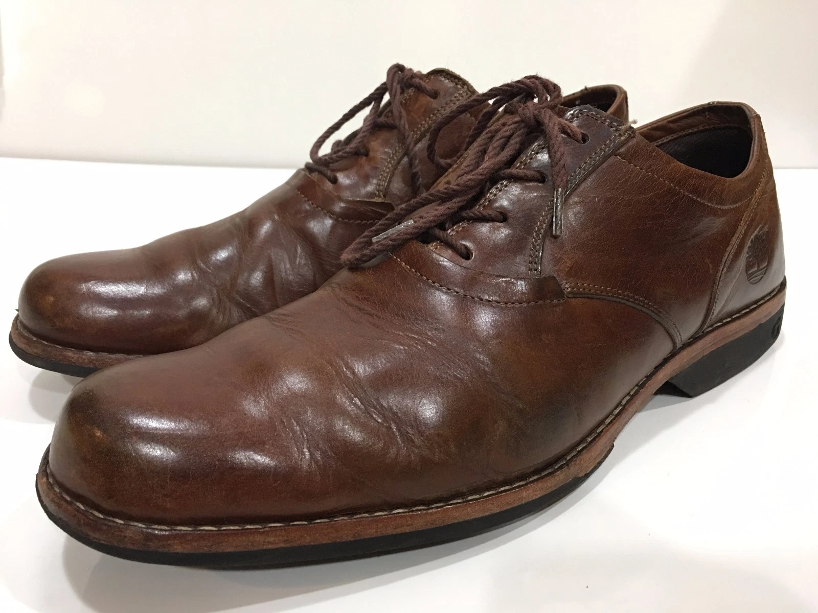 Scarpe Oxford Timberland Earthkeepers da uomo marroni in pelle taglia 11 M