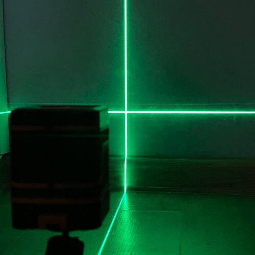 Livella Laser Elettronica a Linee Incrociate a Croce Custodia Muratore Muratura - Imagen 3 de 18