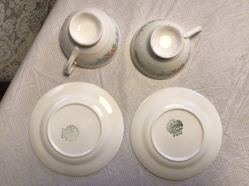 Homer Laughlin Cashmere Cup & Saucer Eggshell Georgian Set of 2 - #BxHL-4 - Picture 8 of 10