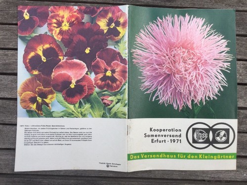 Katalog Erfurt Samen Pflanzen 1971 eBay