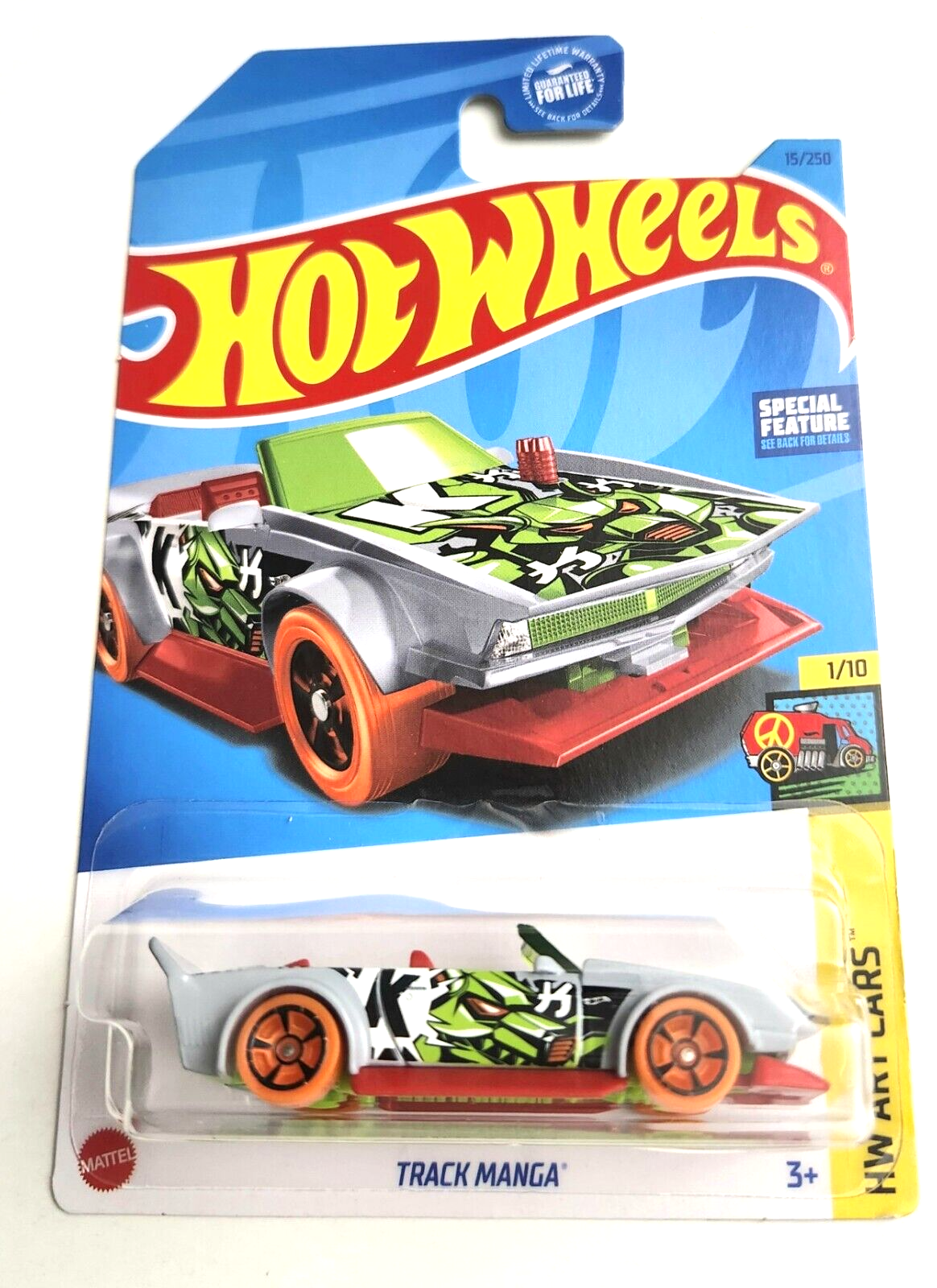 Hot Wheels Track Manga Light Gray #15 - 2023 HW Art Cars