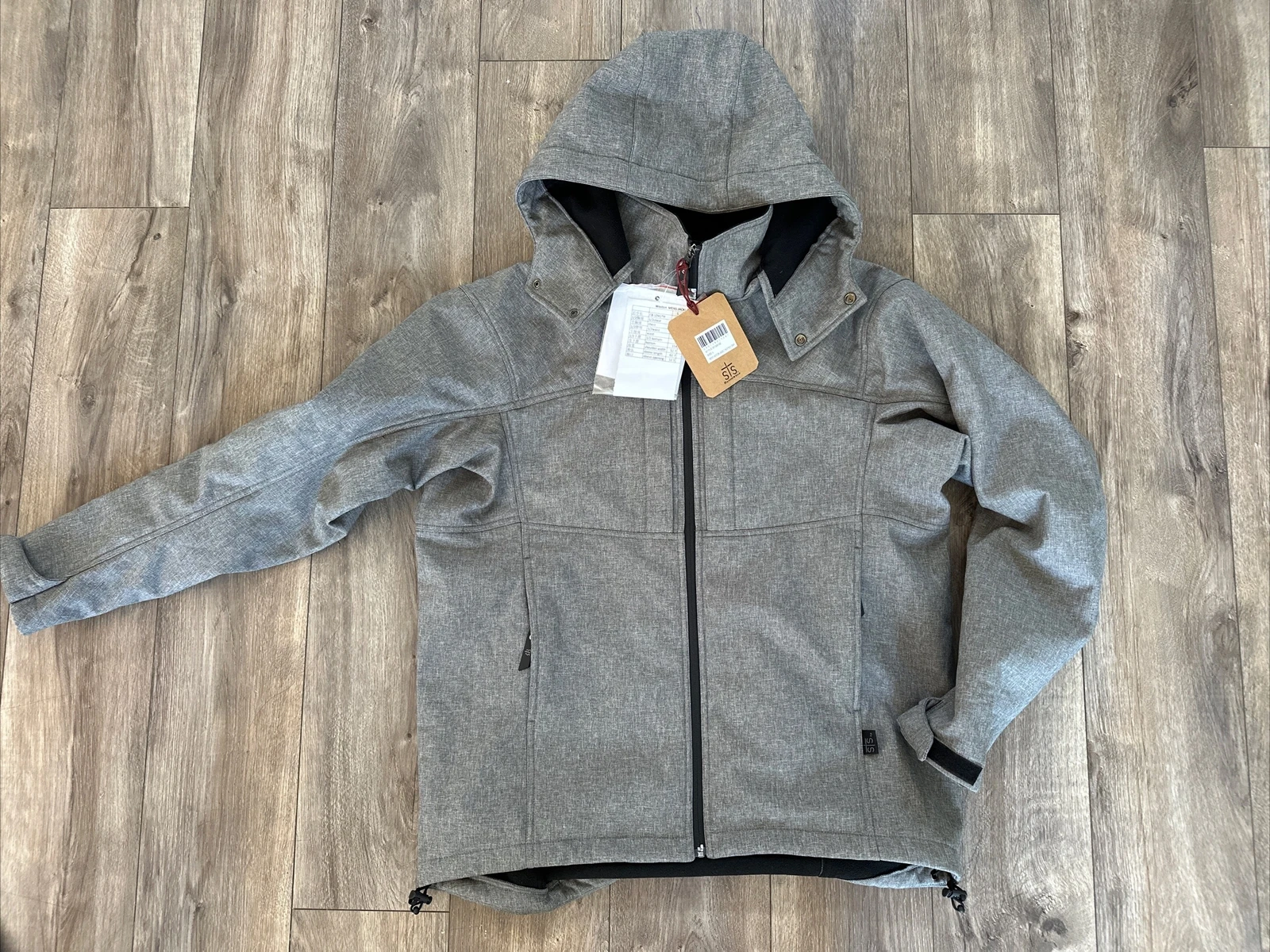 STS Men’s L Weston Heather Grey Softshell Jacket Coat Style STS9132 NWT