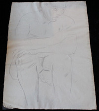 DDR Maler Professor Peuker Wolfgang Bleistift Zeichnung Original Studie Erotik