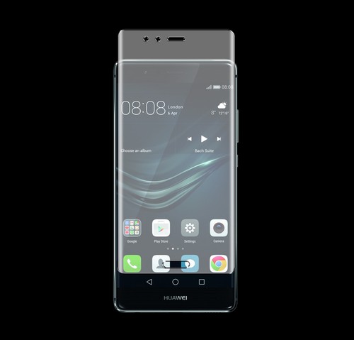 4 x Panzerfolie Huawei P9 Komplett PET 3D Komplett Full Displayschutzfolie Folie - Picture 4 of 6