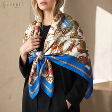 RARE VINTAGE HERMES Silk Scarf "Le Temps des Marionnettes" Carre 90