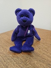Ty Beanie Babies Princess Diana Bear Toy 1997 Vintage Without Tag Purple