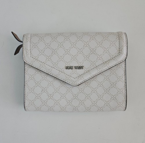 Nine West SLG Clutch Organizer Crossbody Handbag Off White Card Slots- No Straps