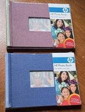 HP Q8784A Expandable Photo Book 25 Pages 5.5"x7.5" Indigo/ Cloth Cover 5/Box
