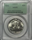 1942  Walking Liberty Half Dollar - PCGS MS65 -  OGH - Lustrous GEM