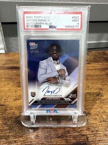 Jayden Daniels [Blue] #D-2C 2024 Topps Now On-Card Autograph card