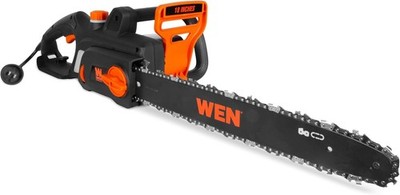 Powerful 15-Amp Corded Electric Chainsaw - 18-Inch Cutting Length