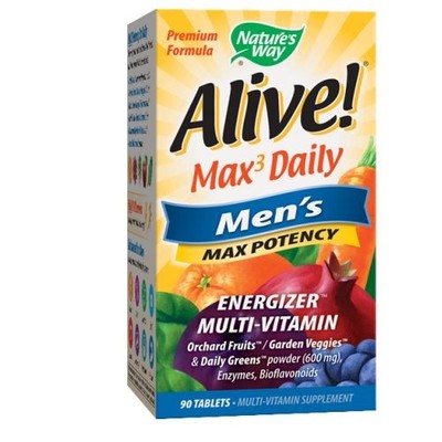 Alive! Max3 Potency Men's Complete Multivitamin Tablets