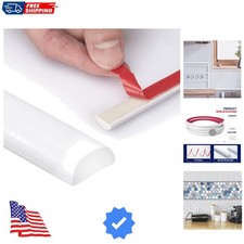 10 Ft Flexible Peel and Stick Trim Molding for Backsplash Tile Edge, Self-Adh...