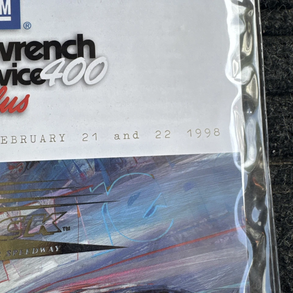 Nascar 1998 GOODWRENCH SERVICE 400 Programa ROCKINGHAM Dale Earnhardt Sr THE ROCK - Imagem 3 de 4