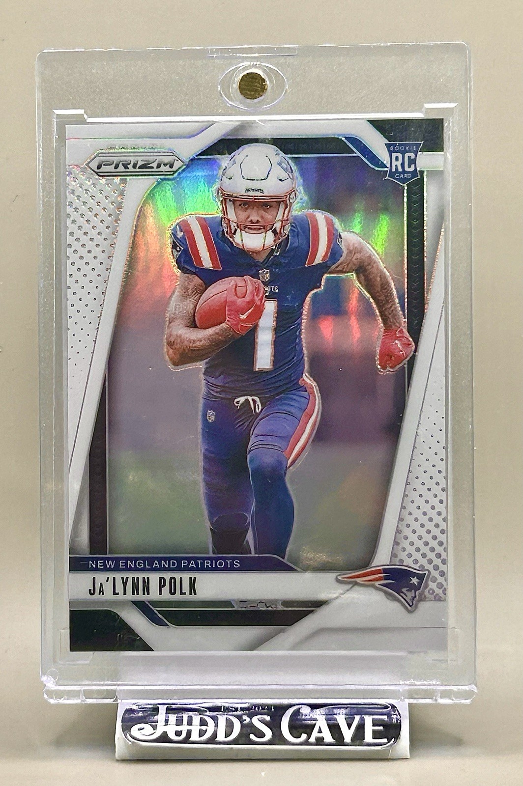 🚨 2024 Panini Prizm Rookies White Prizm Ja’LYNN POLK #339 RC Patriots 19/35 🏈