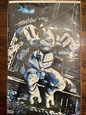 Teenage Mutant Ninja Turtles #3 Mike Mayhew Studio Virgin remarked w/ COA