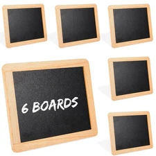 6 Pcs Chinco Small Slate Chalkboard Mini Chalk Board Small Chalkboard with Fr...