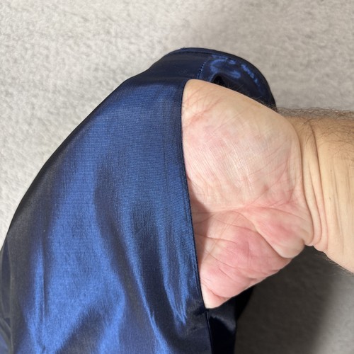 Vintage Scott McClintock Millennium 2000 Maxi Skirt Shimmer Navy Blue Size S Y2K - Picture 15 of 15