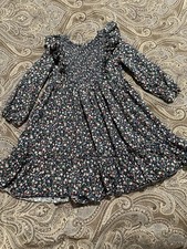 Polo Ralph Lauren Girls Floral Smocked Cotton Jersey Dress Size S 7