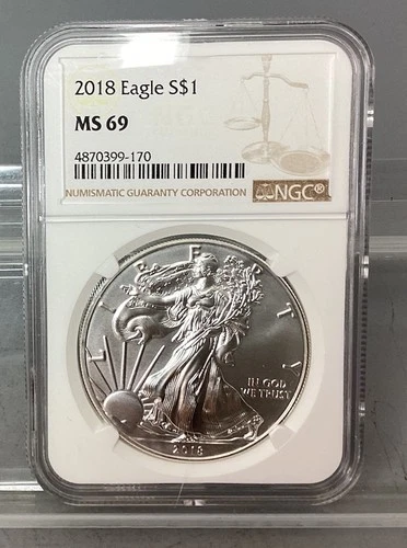 2018 American Silver Eagle - NGC - MS 69