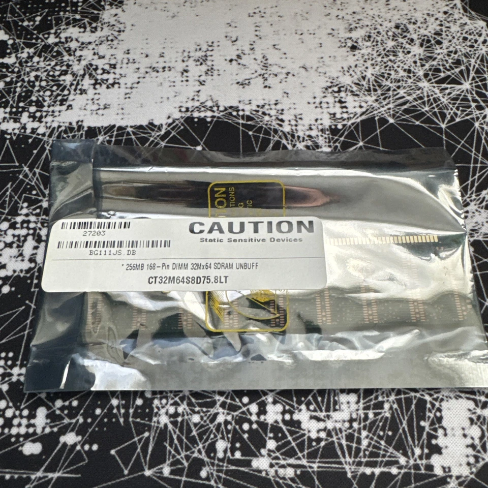 4xCrucial Micron 256MB PC133 MT18LSDT3272G CT32M72S4R75 CL3 ECC RAM Memory DIMM - Image 3 of 4