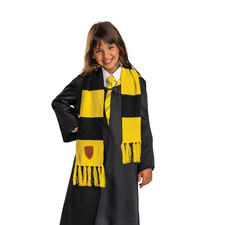 42" Harry Potter Hufflepuff House Crest Scarf Costume Accessory